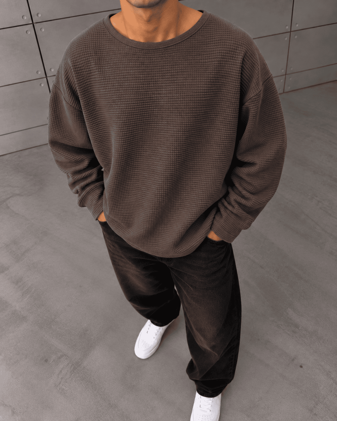 Waffle Kahve Sweatshirt