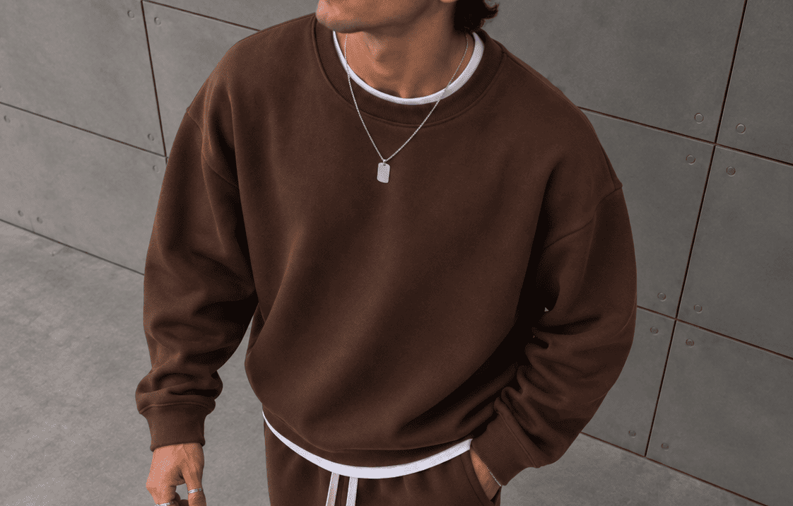 Basic Kahve Sweatshirt